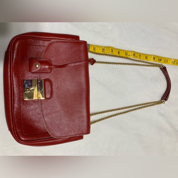 Marc Jacobs purse with red leather and golden chain straps *EUC* made in Italy - Picture 5 of 15